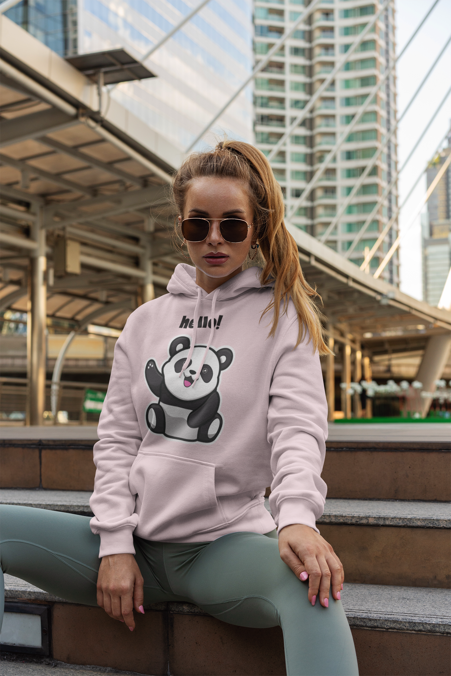 Cute Panda Hoodie - Image 2